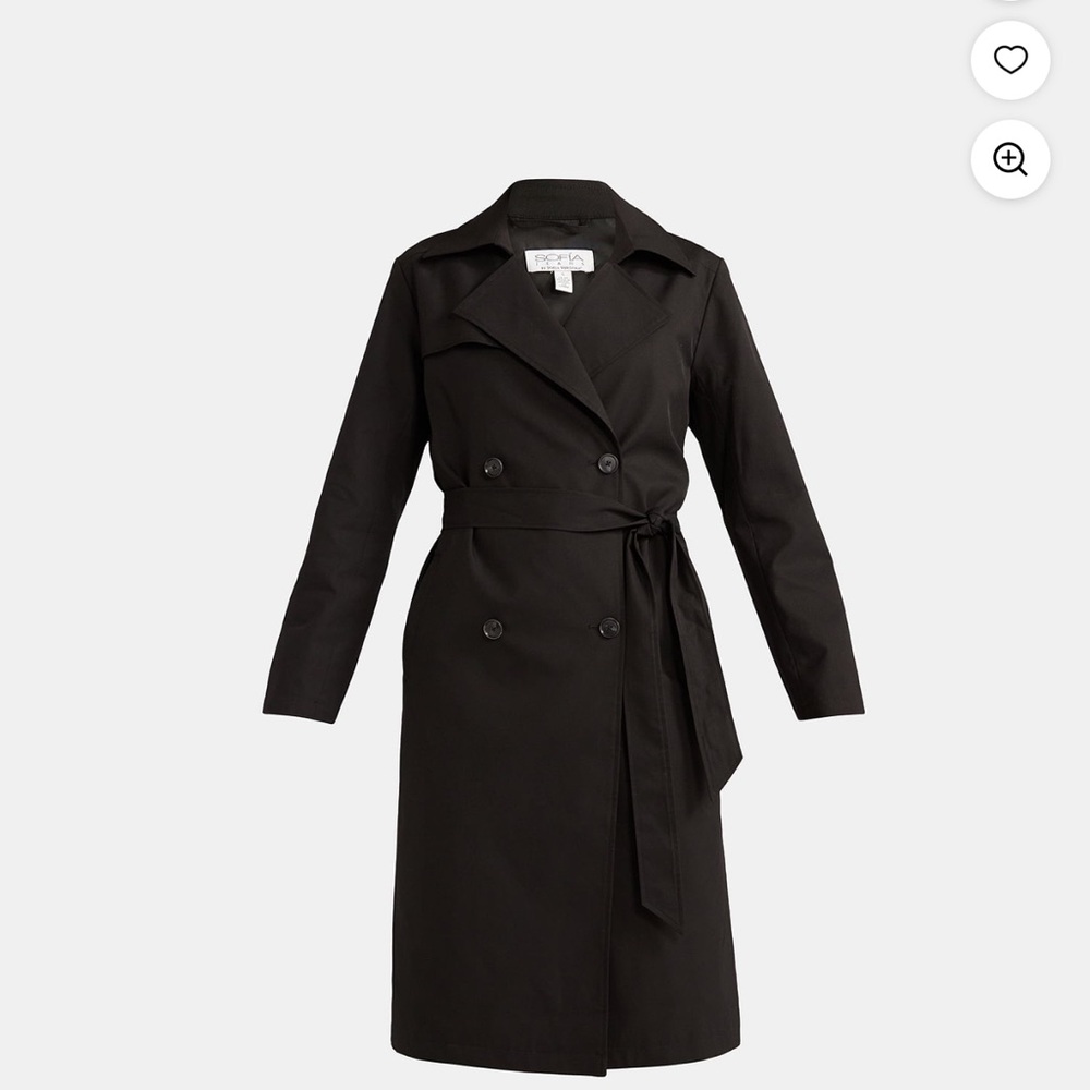 Sofia by Sofia Vergara Double Breasted Trench Coat - image 1